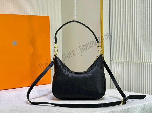 

2023 designer luxury one shoulder bag diagonal span baguette bag 56091