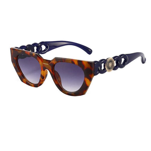 

designer versage fashion vercace sunglasses 2022 new cat's eye sunglasses female personality head street shooting ins square glasses, White;black