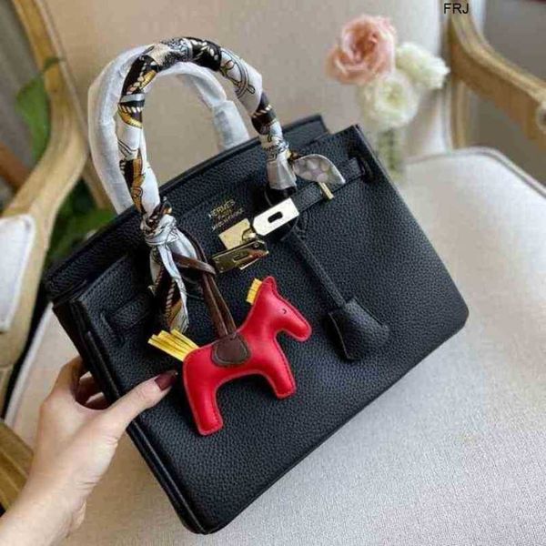

designer birkin bags herms lychee pattern platinum bag leather hand kelys large capacity bride wedding female 2023 new have logo frj