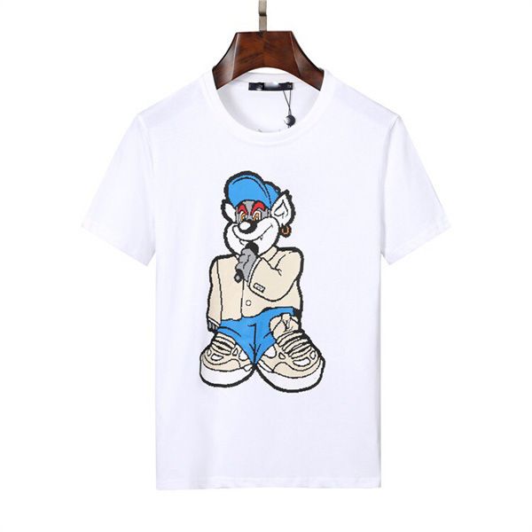 

2023 summer mens t shirts women designers loose tees fashion brands mans polos casual shirt luxurys clothing street shorts sleeve clothes t, White;black