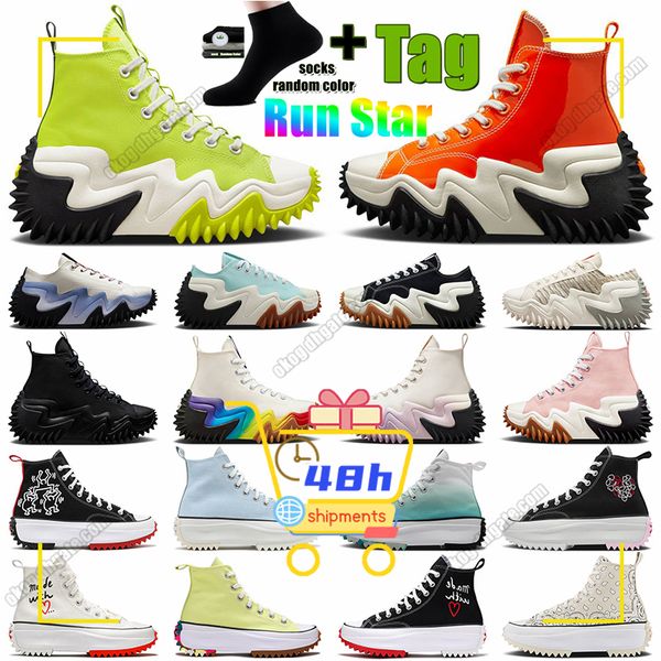 

run star casual shoes hike hi women men jw anders motion joint jagged black yellow white green high classic thick bottom designers sawtooth
