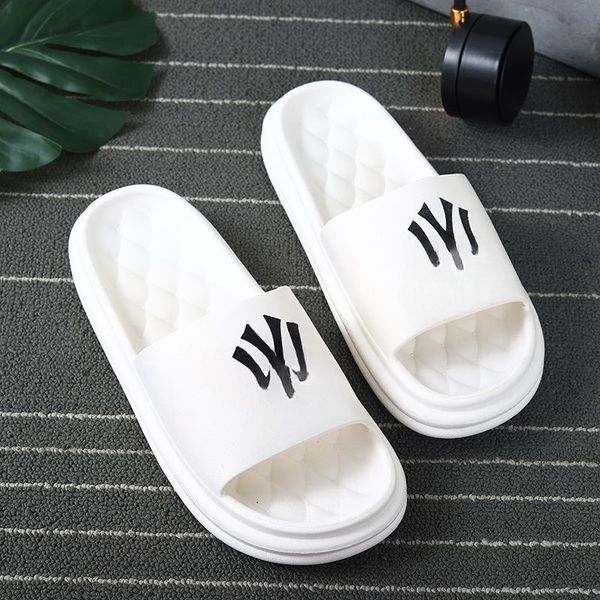 

summer sandals flip-flops men women designer black and white non-slip beach home slippers with box size 35-46