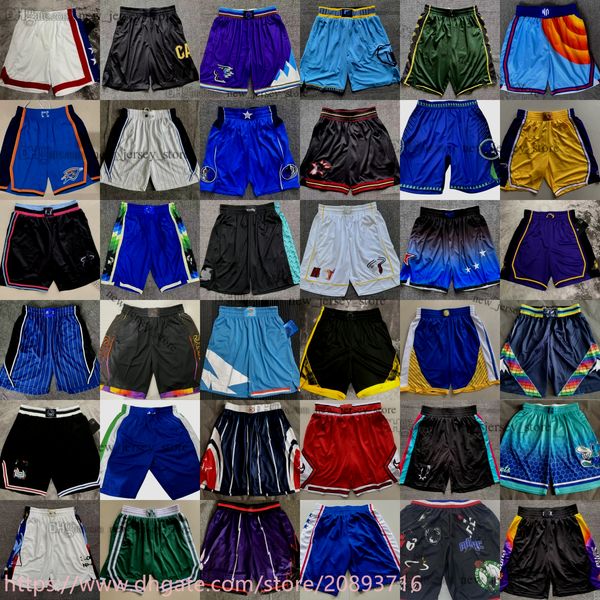 

new season city printed pockets basketball shorts with pocket team sport wear pant city blue white black red purple gold rose good print qua