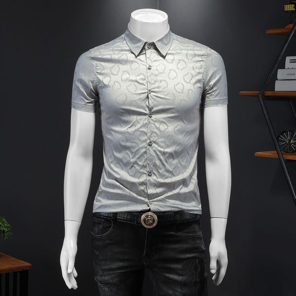 

men's short sleeve hawaiian shirt fashion floral print button down bowling casual shirts mens summer dress shirt s-5xl, White;black