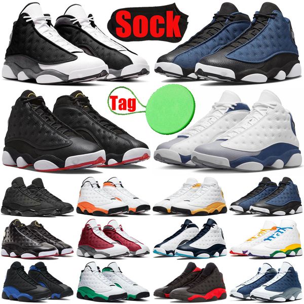 

black flint 13 13s basketball shoes for mens university french blue hyper royal chicago shoe playoffs men trainers sneakers runners