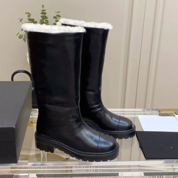 

designer women boots with box over the knee snow boot lady pointed-toe pumps lipstick style high heels boot ankle short boot 35-39, Black