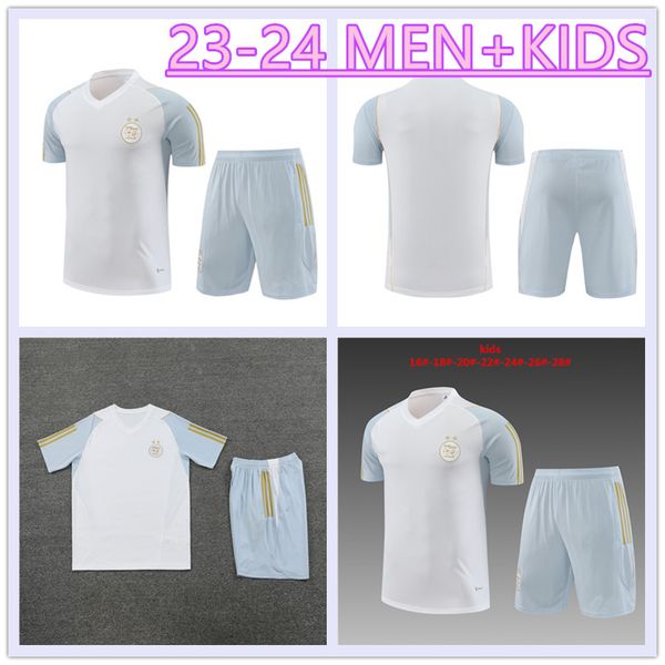 

23 24 algerie soccer jerseys short-sleeved training set mahrez brahimi bennacer algeria special jersey men and kid maillot de football shirt, Black