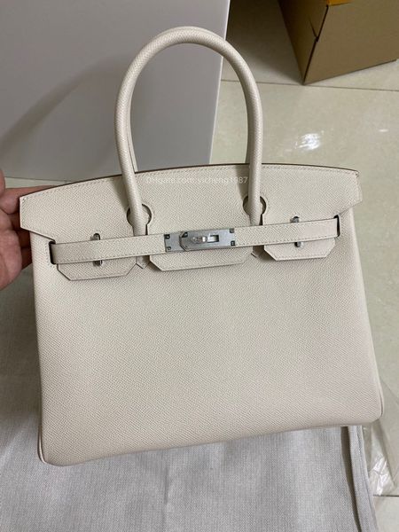 

10a agate blue silver hardware women handbag tote luxury designers bag fully handmade itally epsom leather wax line stitching wholesale cust, Black;red