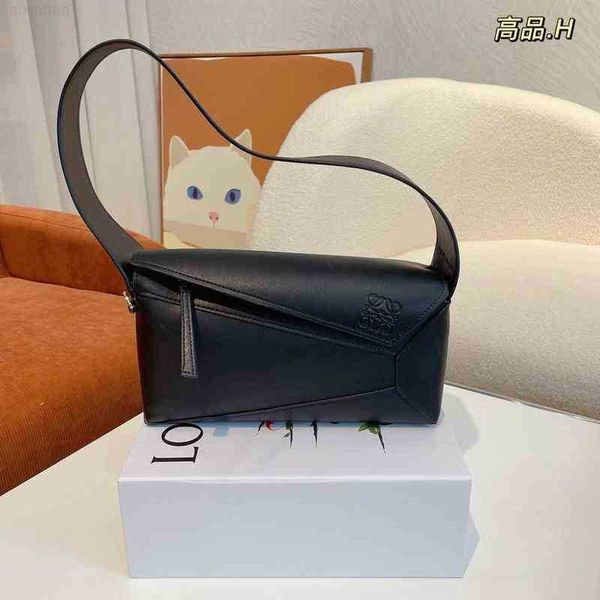 

designer bag 2022 lowee vintage canvas hommack fashion handbag geometric saddle commuter leather portable pillow embroidery lady bucket9
