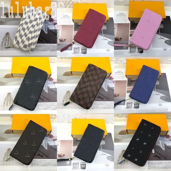 

zippy luxury wallets for men leather designer purse delicate formal monograms slim money clip bag plated silver small letters decorate metal, Red;black