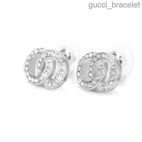 

earrings mini 1.15cm stud earring with official size 18k gold plated silvery diamond earings for womens, Golden;silver