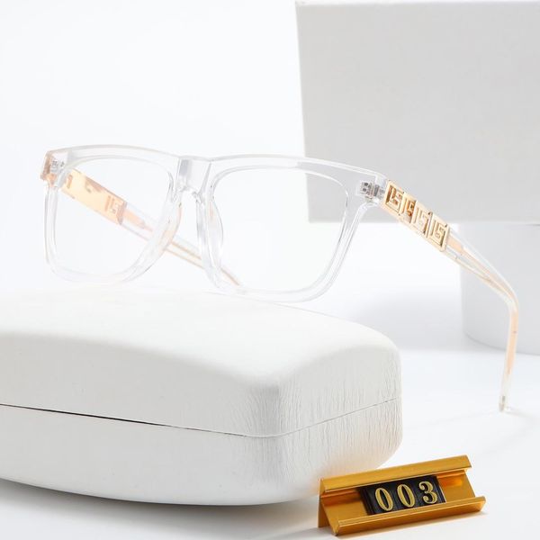 

designer glasse luxury simple transparent lens full frame fashion atmosphere light color decorative mirror for men women glasses, White;black