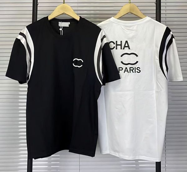 

men's t-shirts designer t-shirts new advanced version france clothing letter graphic fashion cotton round channel short sleeve tees t8w, White;black