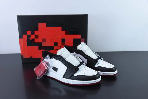 

basketball shoes 1s black toe white varsity red jumpman 1 low og rte outdoor shoes sneaker sports with original box