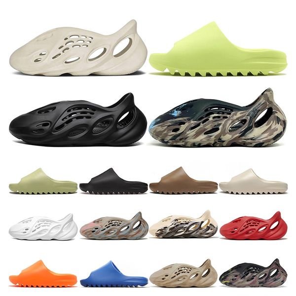 

foam runners luxury slipper designer men slides cream clay enflame orange earth brown slide pantoufle foamrunner foam runner with box platform sandals size 36-48, 1 (4)