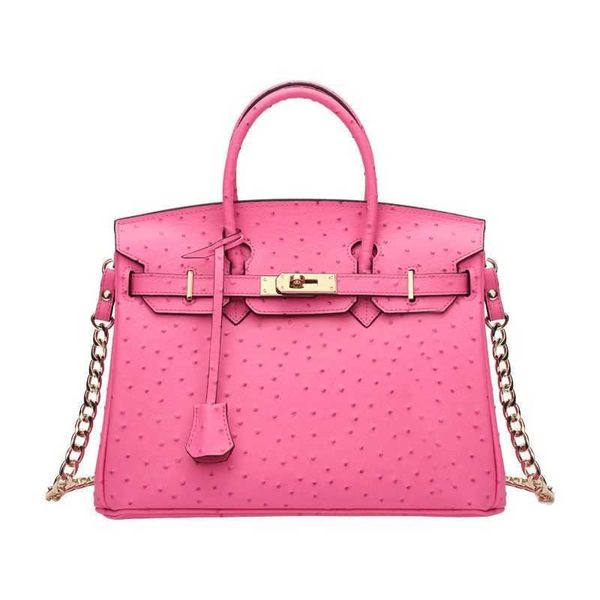 

herms birkin bags women's designer handbags ostrich pattern bag genuine leather women's bag cowhide fashion women's handbag o