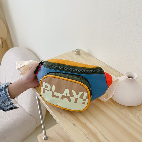 

handbags design letter boys kids waist shoulder bag fanny pack fashion children s chest messenger s girls baby coin purse 230412, Black