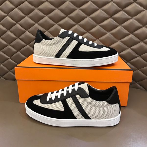 

fashion luxury dress shoes men trail thick bottoms running sneakers italy classic elastic band low mesh & leather designer casual fitness s, Black