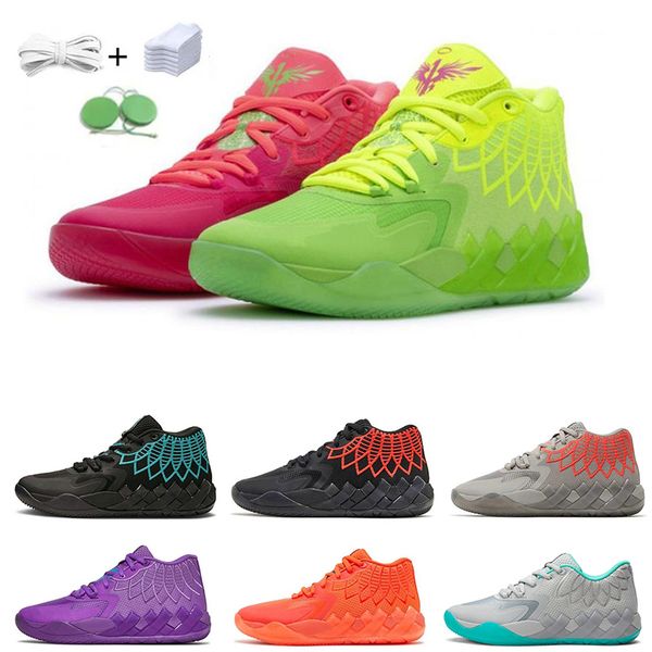 

lamelo ball basketball shoes mens sneakers sneaker black blast buzz city queen city not from here rick and morty lo ufo rock ridge red men w