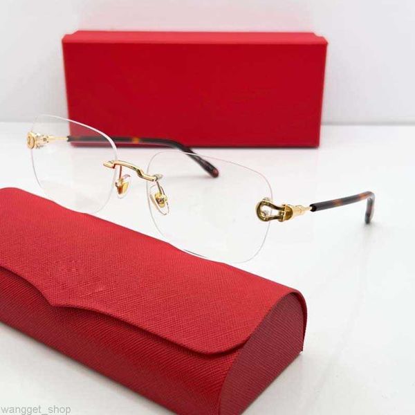 

new mens sunglasses women classic optical glasses frame rimless customizable prescription pchromic lens ct0302s eyewear glass, White;black