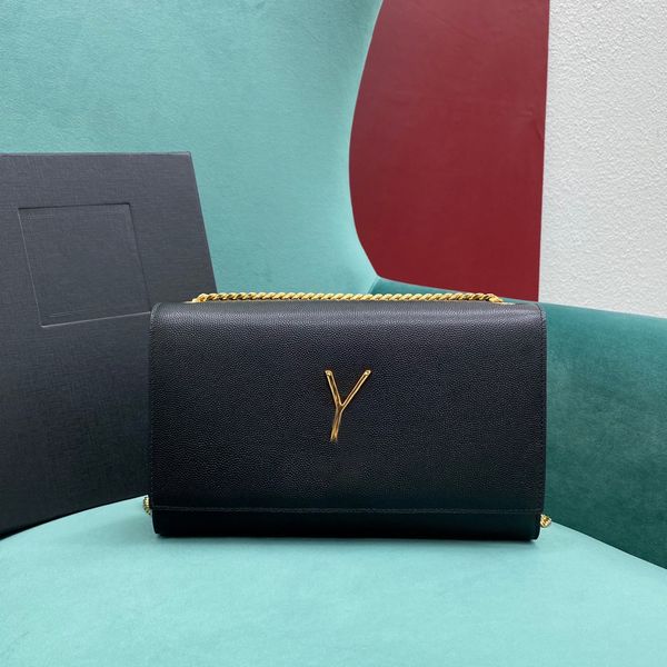 

designer bag medium chain bag mirror quality calfskin leather crossbody bags luxury envelope bag with box y003