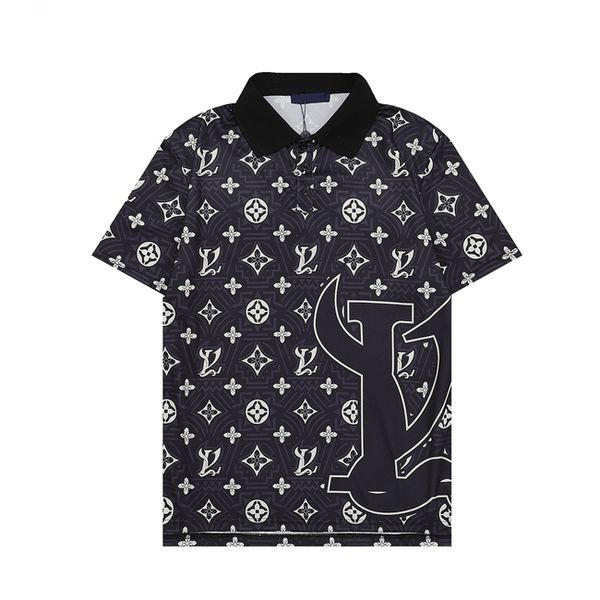 

new fashion london england polos shirts mens designers polo shirts high street embroidery printing t shirt men summer cotton casual t-shirts, White;black