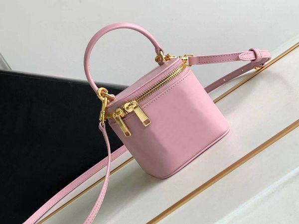 

10a mirror brand cosmetic case mini 9.5cm handbag crossbody shoulder bag cowhide with box.