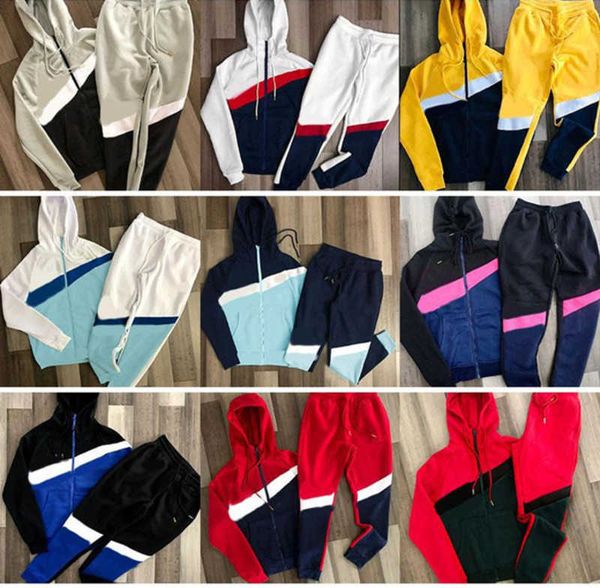 

winte designer tracksuits mens luxury sweat suits hoodies street leisure hooded men fashion jogger classic womens jacket pants tracksuit hip, Gray