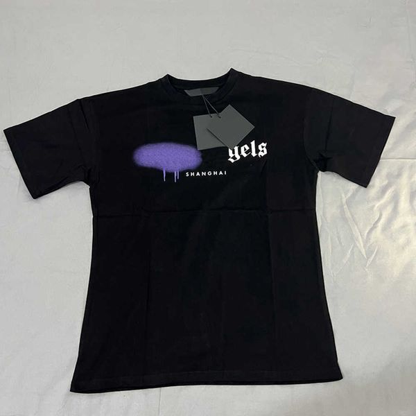 

designer of luxury t-shirt brand t shirt clothing spray letter short sleeve spring summer tide men and womens tee new2022, White;black