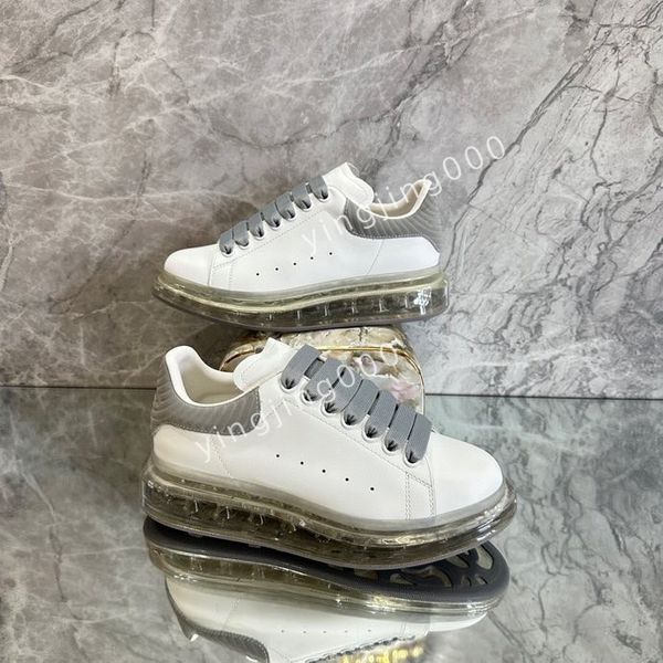 

2023new brand designer sneakers mens casual shoes platform loafers trainers black leather shoes chunky round head sneaker