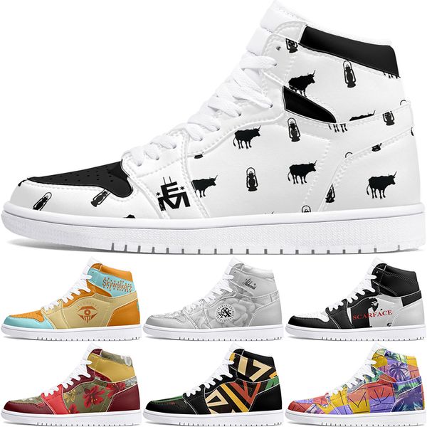 

winter autumn Customized Shoes 1s DIY shoes Basketball Shoes damping Anime Character Customized Personalized Trend Versatile Outdoor Shoes