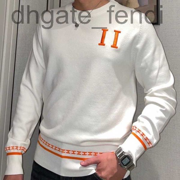 

men's sweaters designerwinter wool sweater men women knitwear h letter embroidery pullover luxury designer sweaters mens fashion casual, White;black