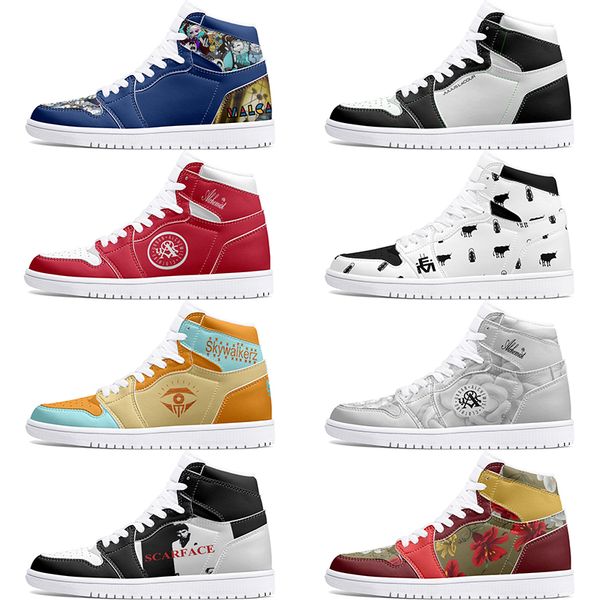 

winter autumn Customized Shoes 1s DIY shoes Basketball Shoes damping male 1 Women 1 Anime Customized Character Trend Versatile Outdoor sneaker