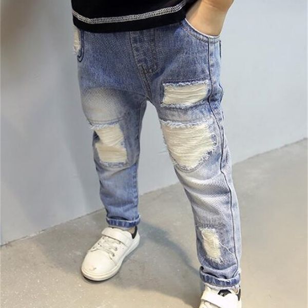 

jeans boy's jeans loose casual spring boy pants children's fashion jeans kids clothing 4 -14 years old boys denim trousers 230413, Blue