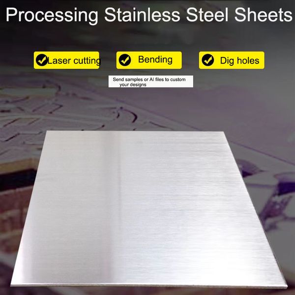 

Stainless Steel Sheets Thick 6mm 50*50mm 100mm*50mm 100*100mm Square Plate Stocked