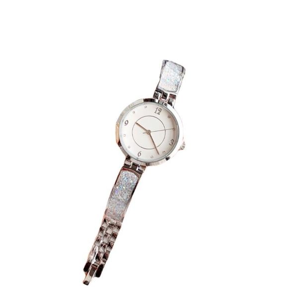 

women's fashion watch round dial 32mm fashion quartz watch with sparkling strap, Slivery;golden