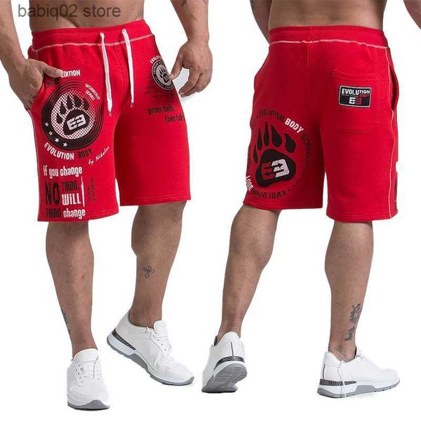 

men's shorts new shorts men's calf-length summer fitness bodybuilding casual joggers workout brand sporting short pants sweatpants, White;black