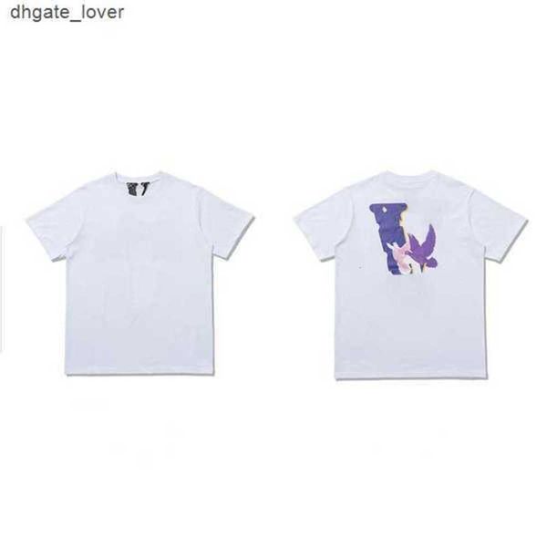 

23ss designer large big reflective v friends mens womens t shirts casual smoke angel loose lovers luxury short vl sleevebreathablef3qp, White;black