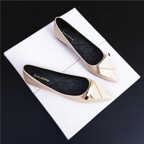 

loafers designer shoes women work shoes flats shoes classic ballets pointed toe dress shoes elegant flats ladies shoes 2023 new 0414, Black