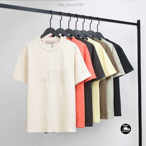 

2023 ess designer mens t-shirts womens tees short summer fashion casual with letter superior quality, White;black