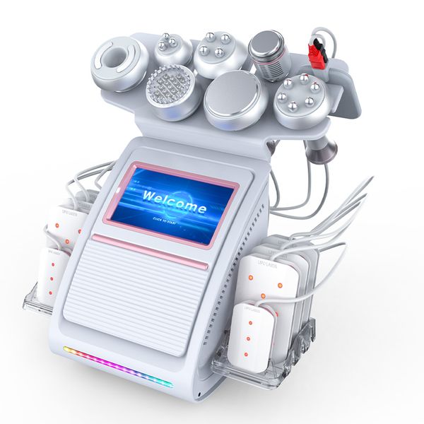 

2023 radio frequency skin tightening cellulite reduction body slimming machine 80k 9 in 1 cavitation machine with lipo laser ems lose weight