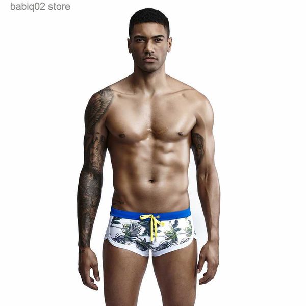 

men's swimwear printed men swimwear mens shorts swim trunk soft swimsuit trunks boxers summer string casual low-waist swimming sports u