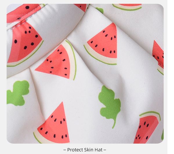 

cute fruit print sun visor hat wide brim hat uv protection hair hoop cap beach t55, Blue;gray