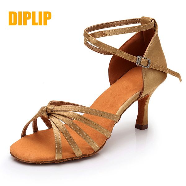 

dance shoes diplip latin for women girls tango salsa ballroom high heels soft dancing 5/7cm 230414