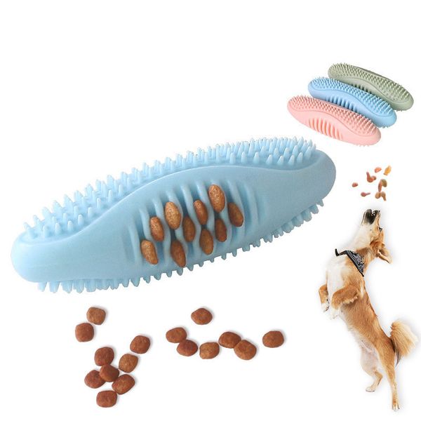 

pet Toy Dog Chewing TPR Bite Resistant Tooth Cleansing Stick Dog Training Leakage Biting Toy Dog Toothbrush Training Dog 5 sets/piece