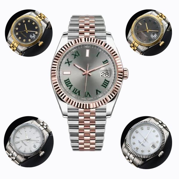 

mens automatic gold mechanical watches women dress full stainless steel sapphire luminous couples wristwatches movement fashion watchs water, Slivery;brown