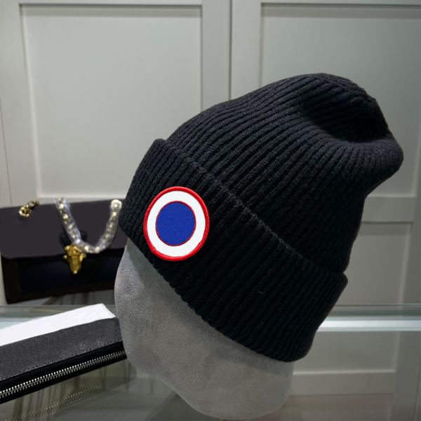 

Designer Knitted Hat Winter Beanie Cap Wool Plain Skull Caps for Man Woman Outdoor Windproof Warm Hats 6 Color Top Quality, C6