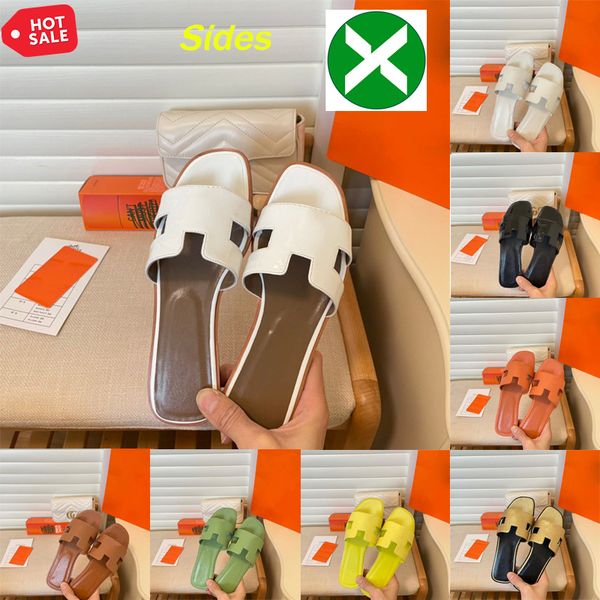 

2023 oran sandal designer slippers color paris luxury designer sliders womens summer sandals beach slide slippers ladies flip flops chaussur, Black
