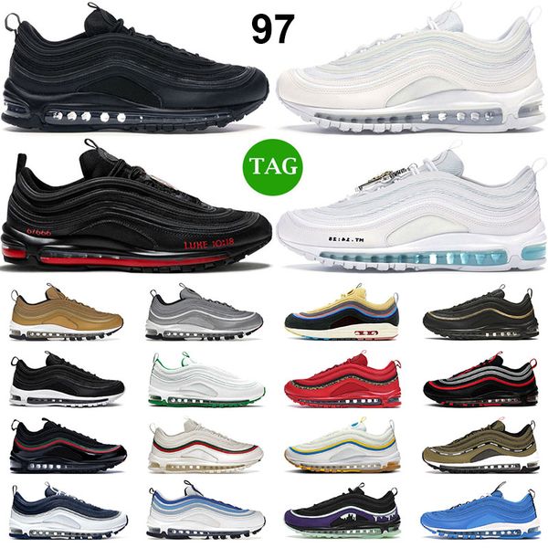 

og running shoes men women triple black white gold silver bullet sean wotherspoon south beach bred red leopard mens trainers outdoor sneaker, White;red