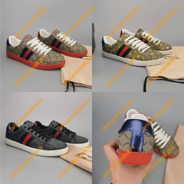 

designer man women casual shoes acegg lace-up sneakers size 36-45, Black